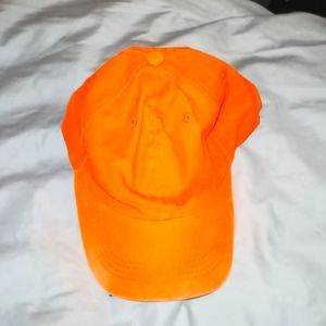 NEW UNISEX NEON ORANGE ADJUSTABLE CAP